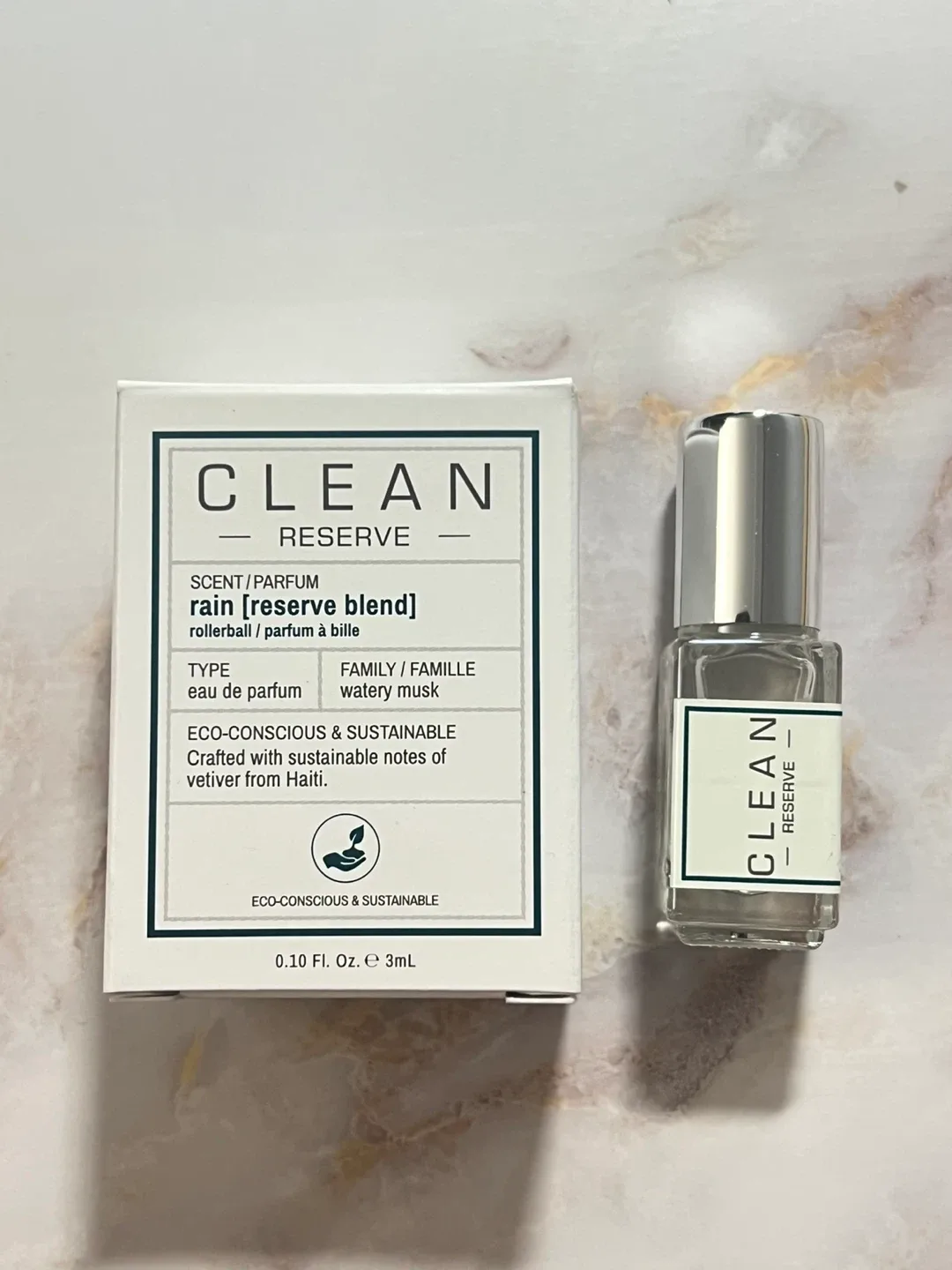 New CLEAN RESERVE Rain Mini Rollerball 3mL
