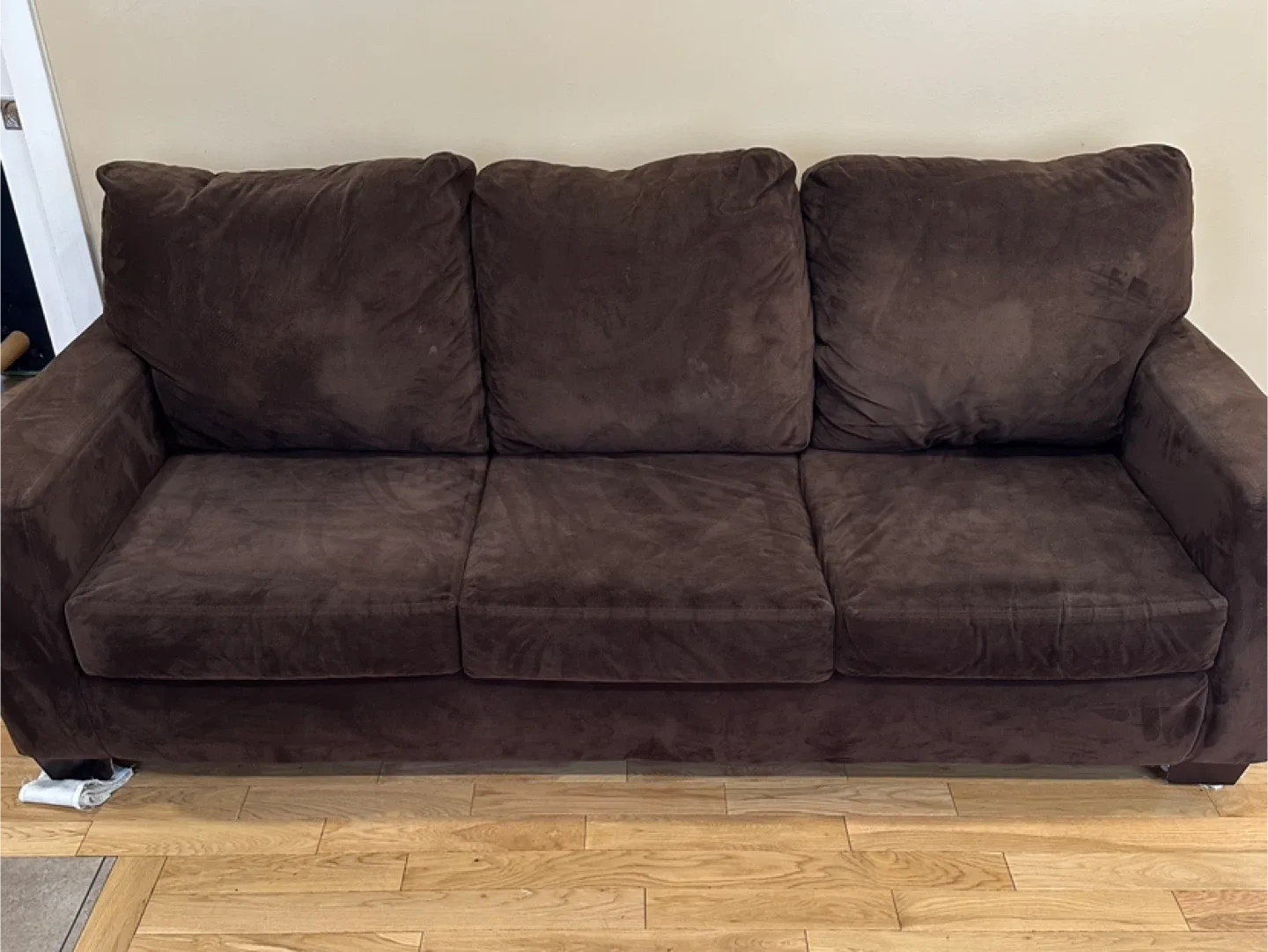 Modern Brown Microfiber Sofa & Loveseat Set (CAN DELIVER)