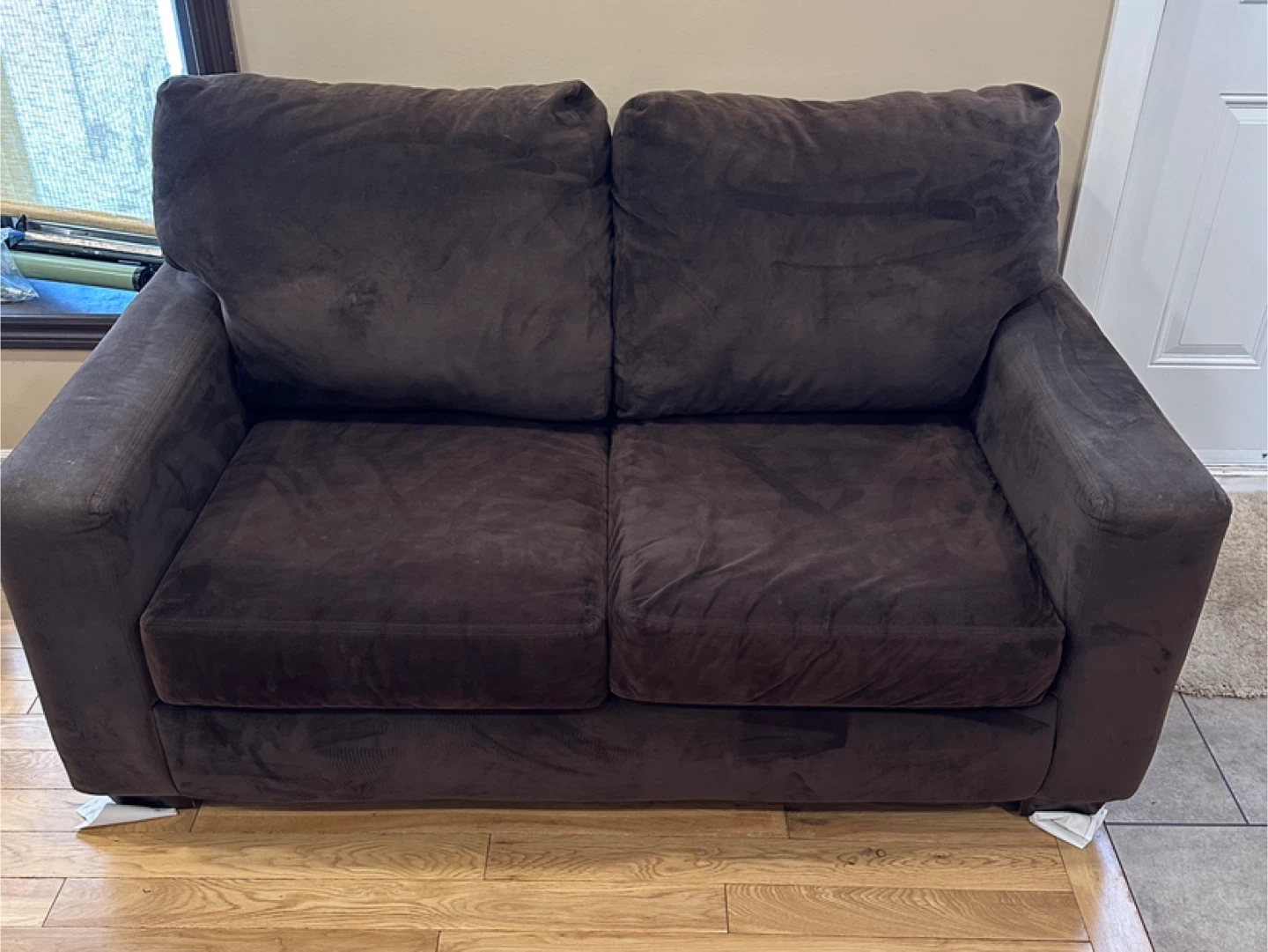 Modern Brown Microfiber Sofa & Loveseat Set (CAN DELIVER) - photo 2