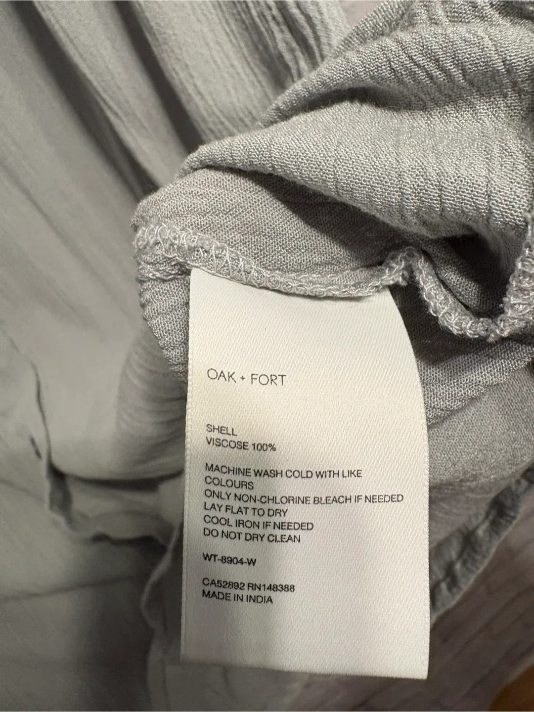 Oak + Fort Button-Up Crinkle Shirt - Size XS/S image indicator(5)