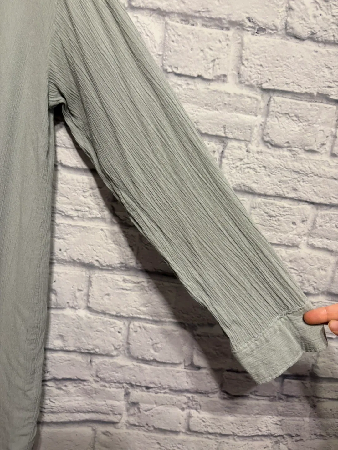 Oak + Fort Button-Up Crinkle Shirt - Size XS/S image indicator(4)