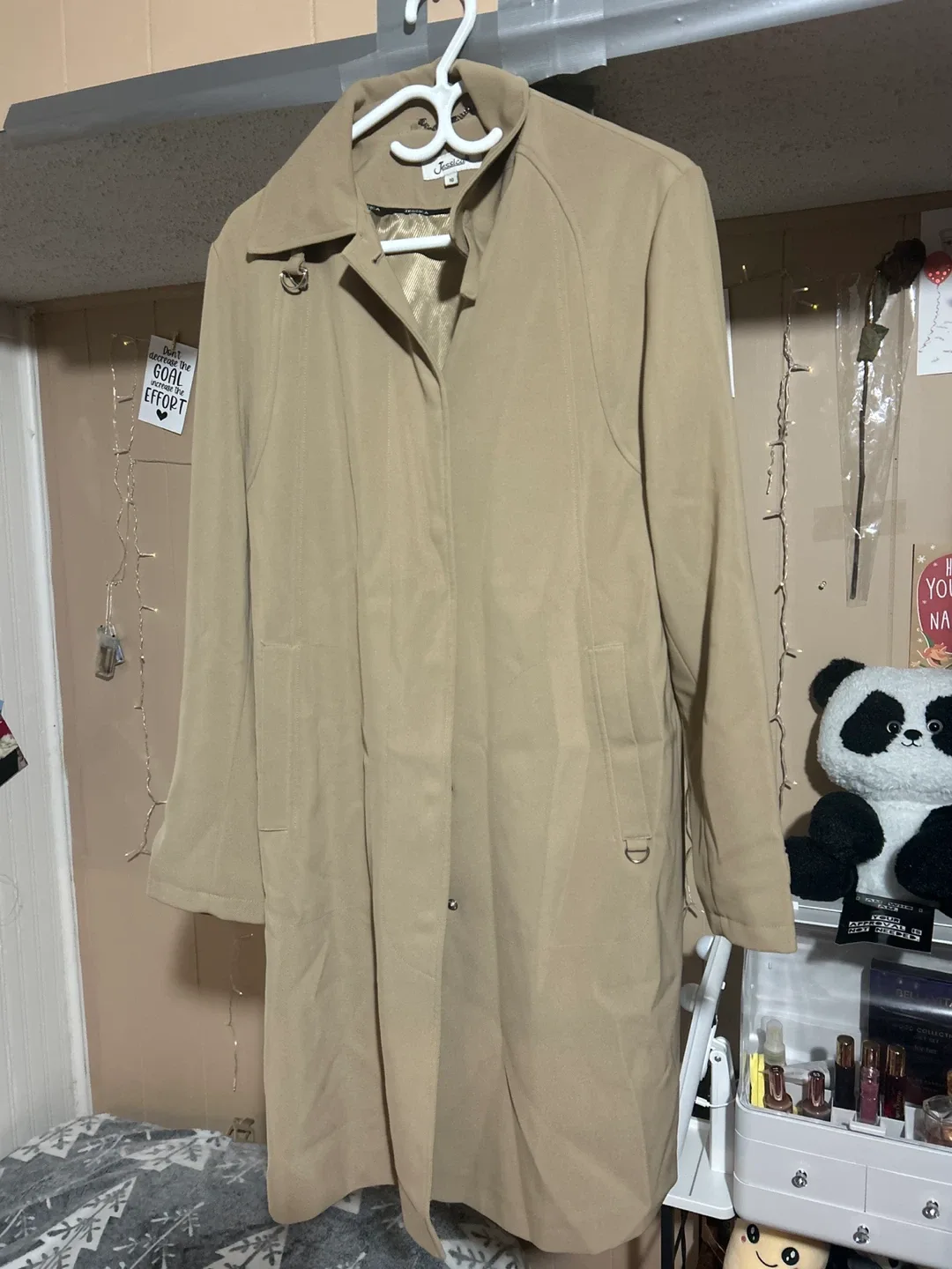 Jessica Howard Beige Trench Coat - Size 10