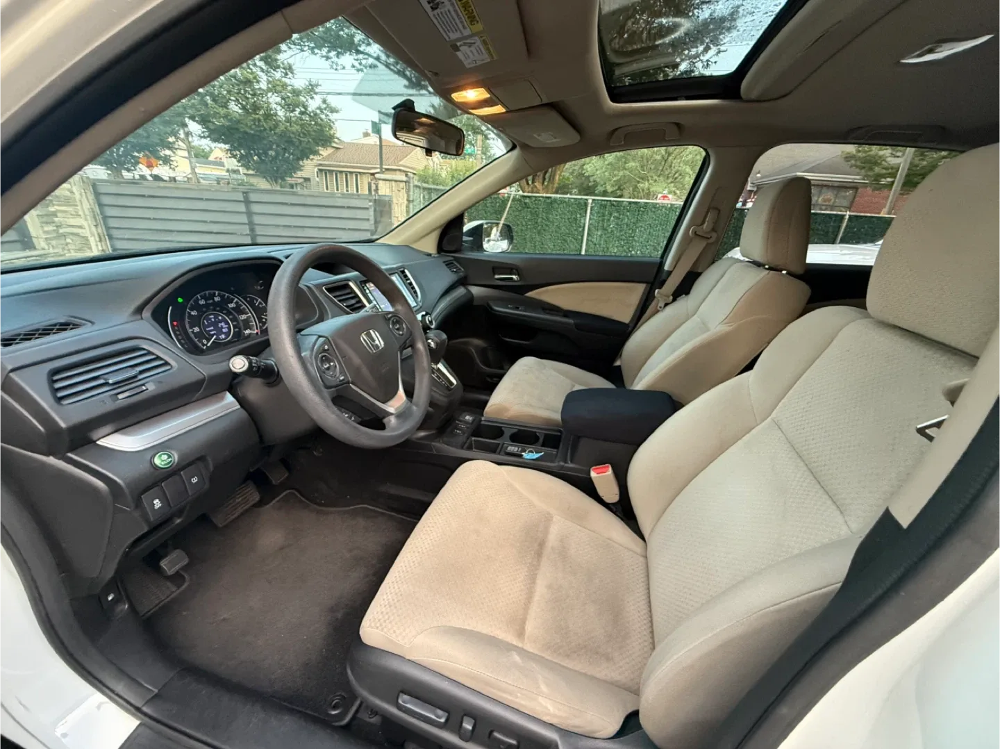 2015 White Honda CR-V AWD EX image indicator(6)