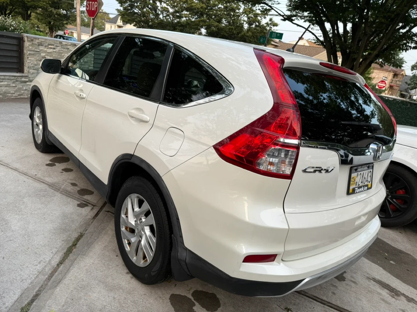 2015 White Honda CR-V AWD EX image indicator(4)