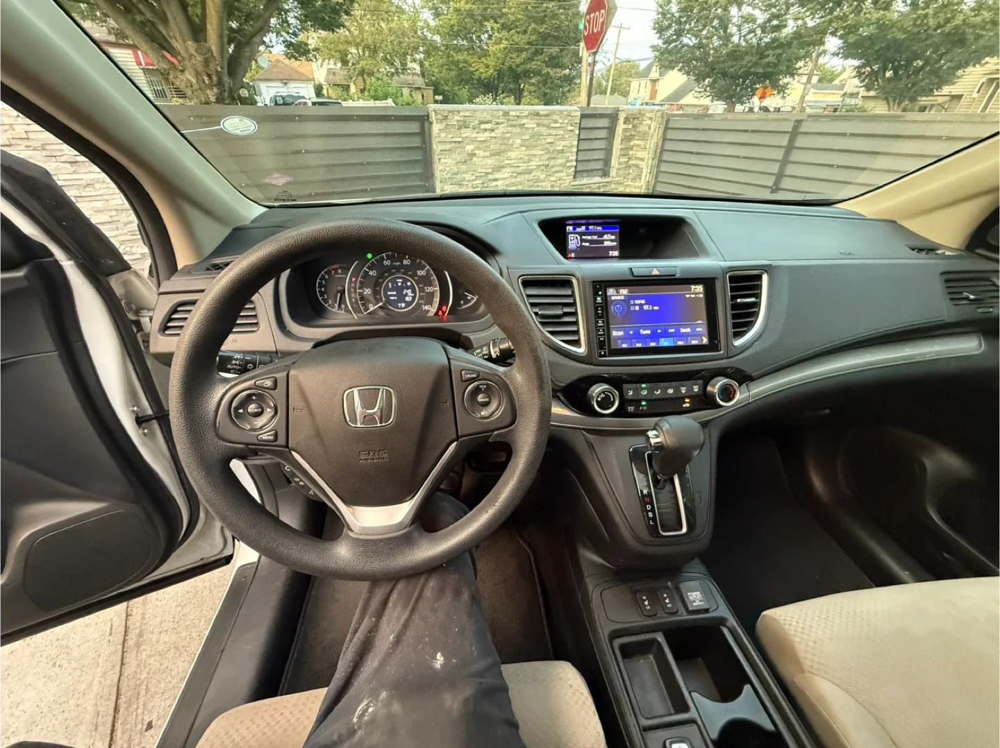 2015 White Honda CR-V AWD EX image indicator(7)