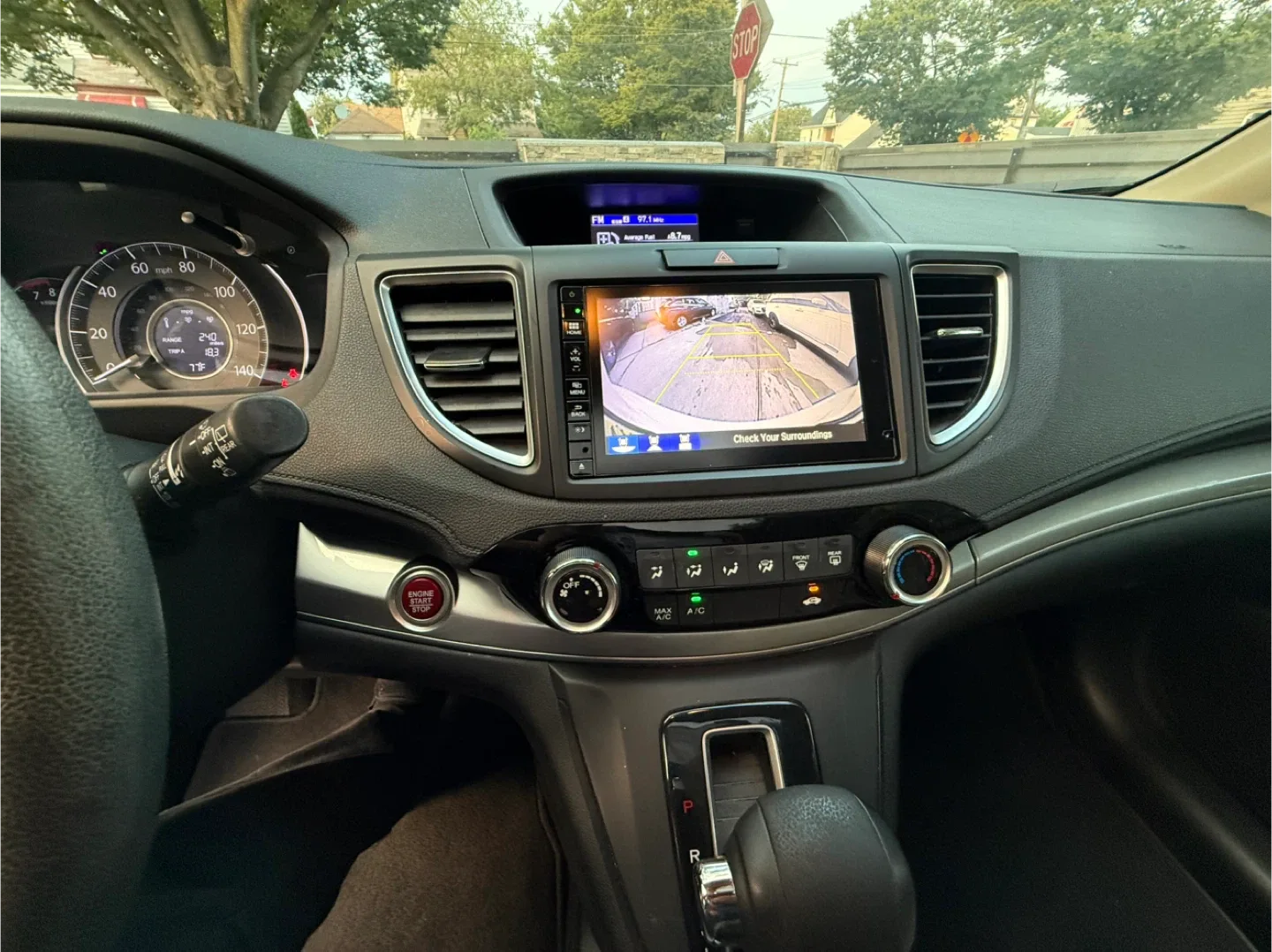 2015 White Honda CR-V AWD EX image indicator(8)