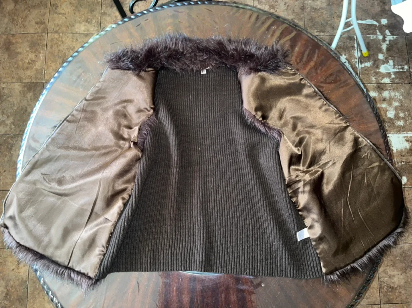 My Style Brown Fur Trim Vest - Size 22/24 image indicator(3)
