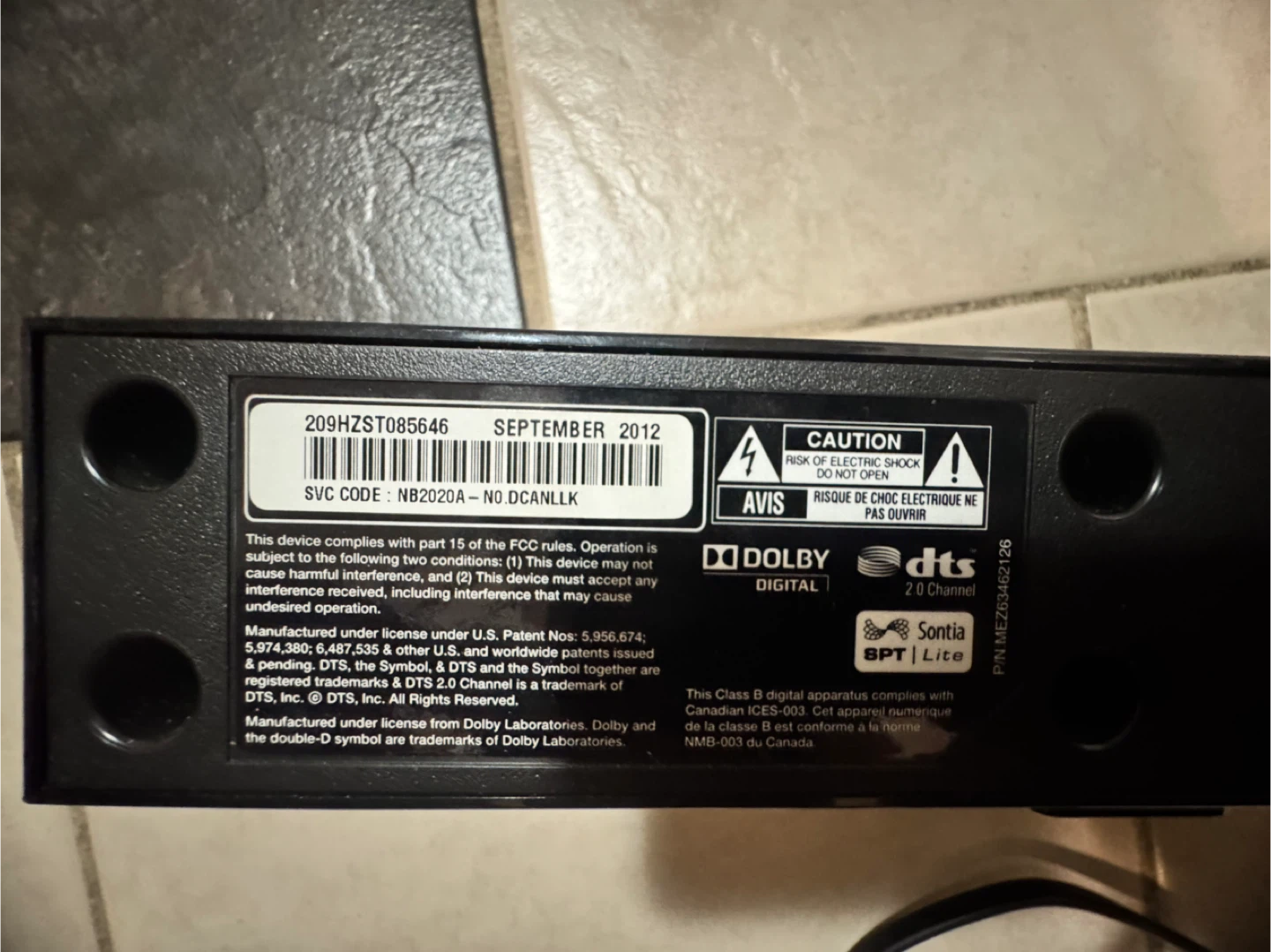 LG NB2020A Sound Bar - photo 4
