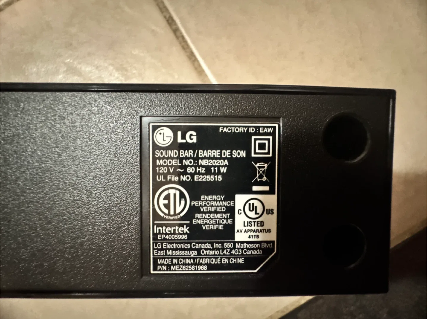 LG NB2020A Sound Bar image indicator(3)