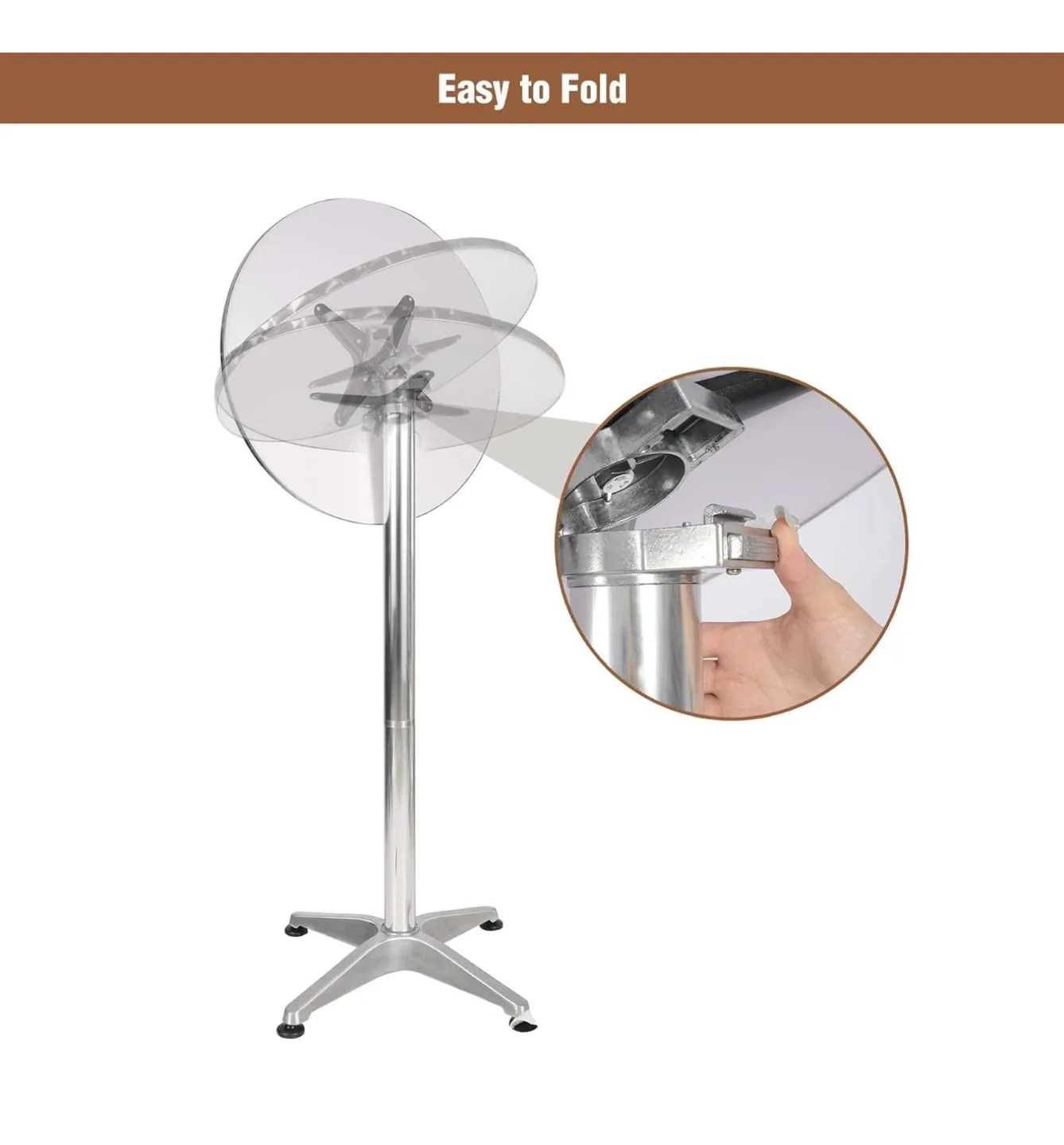 Adjustable Height Round Bar Table image indicator(6)