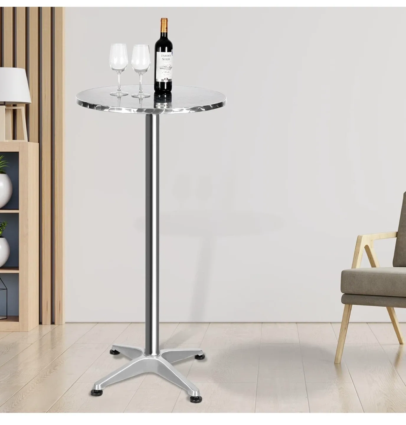 Adjustable Height Round Bar Table image indicator(9)