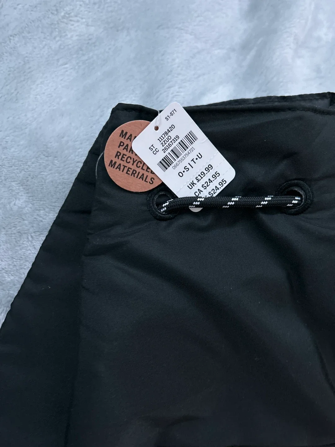 PINK Black Drawstring Backpack - New with Tags! image indicator(2)