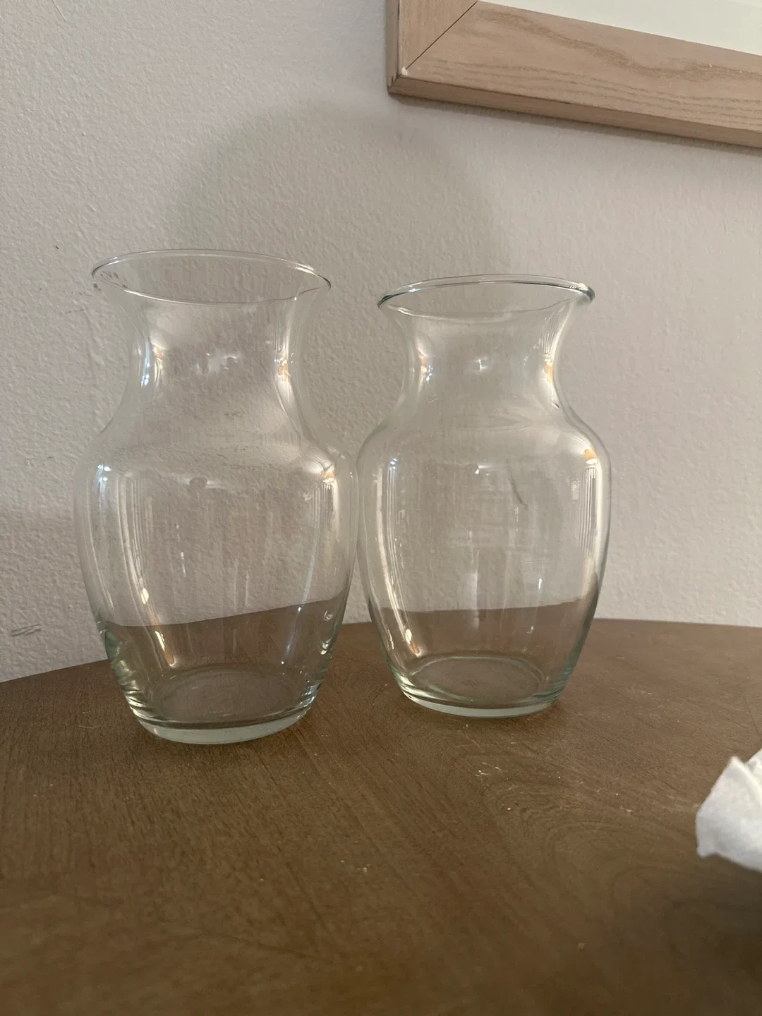 Clear Glass Vase Set
