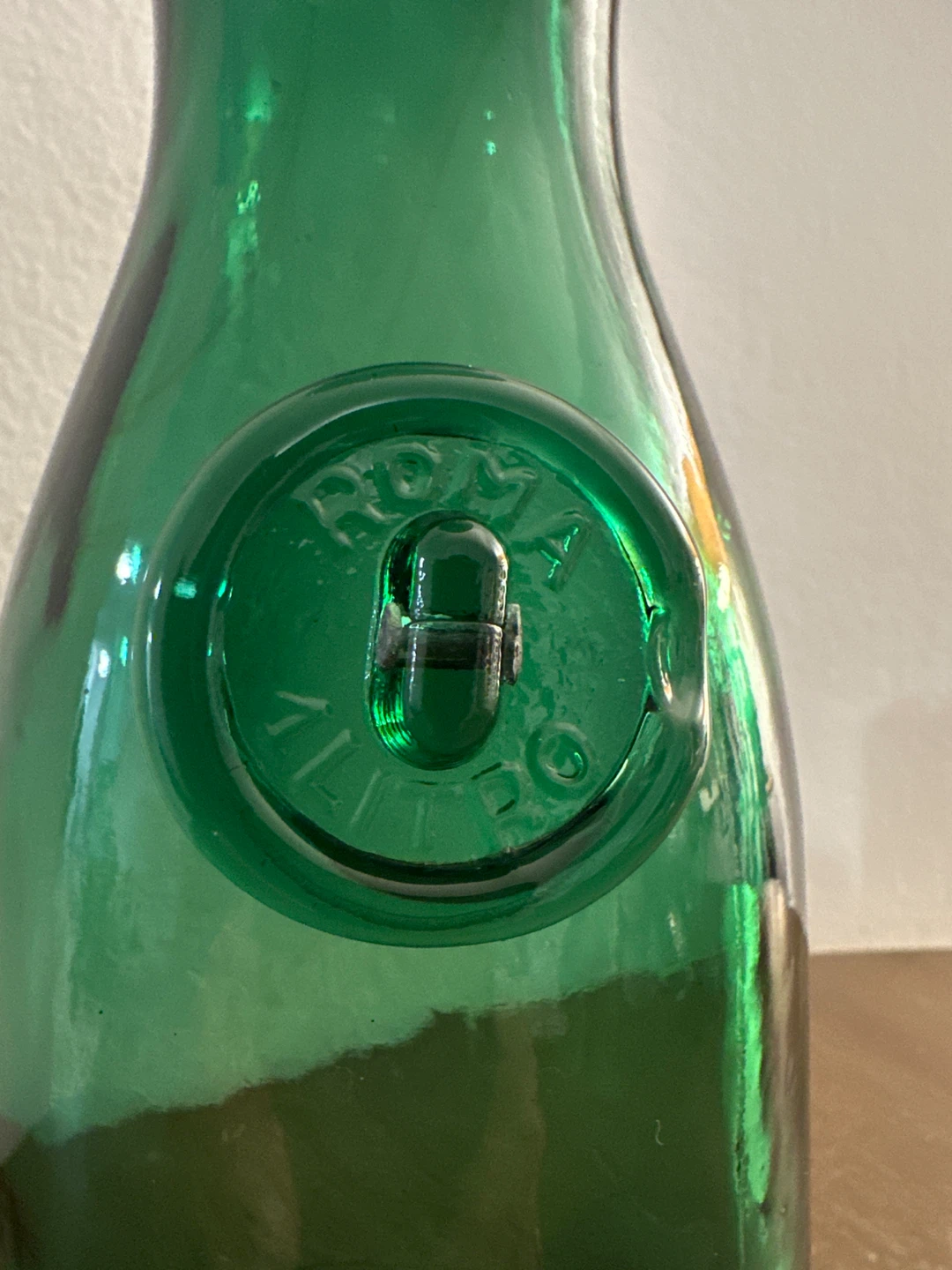 Green Glass Carafe - photo 2