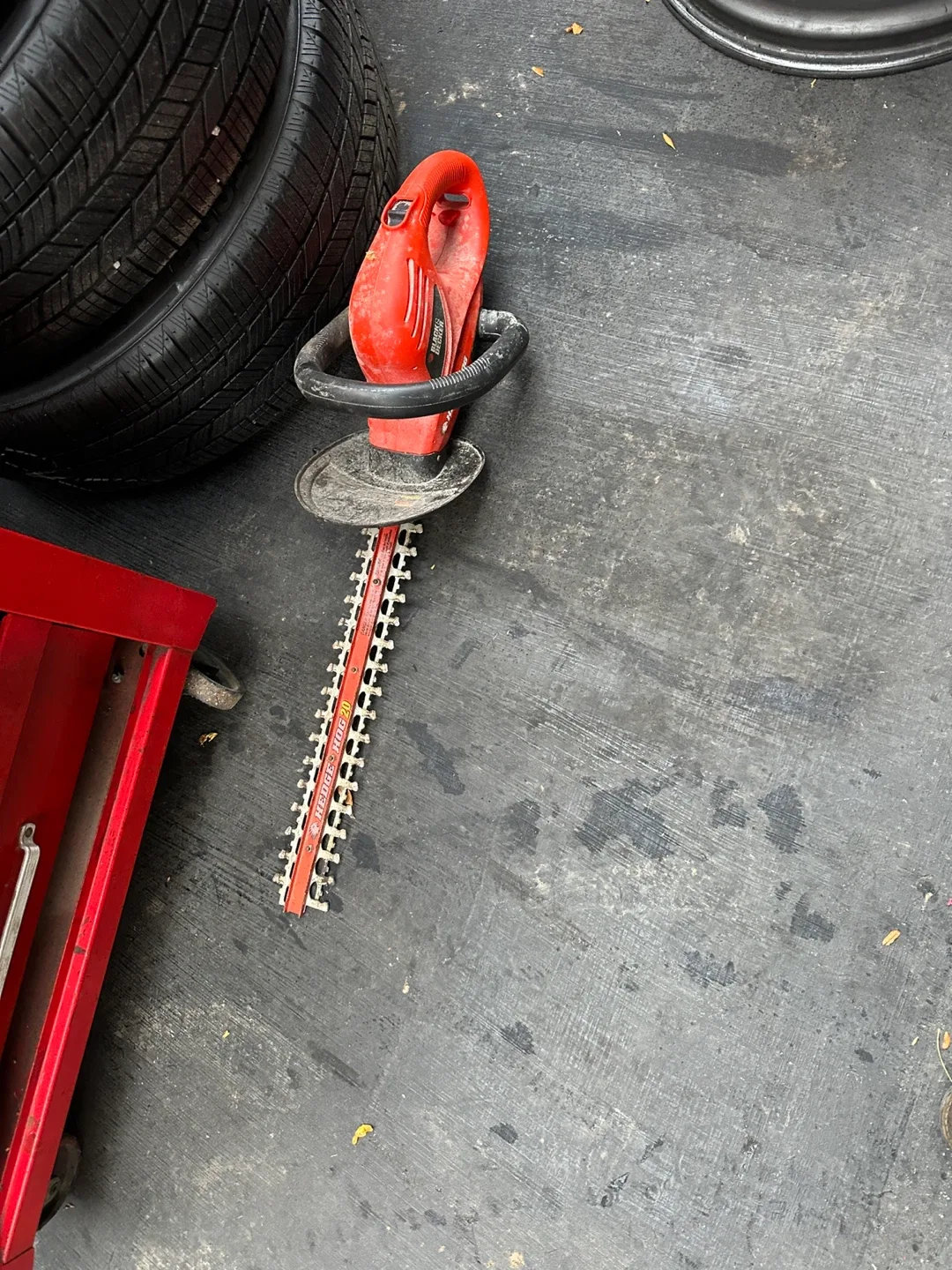 Red Yardworks Hedge Trimmer