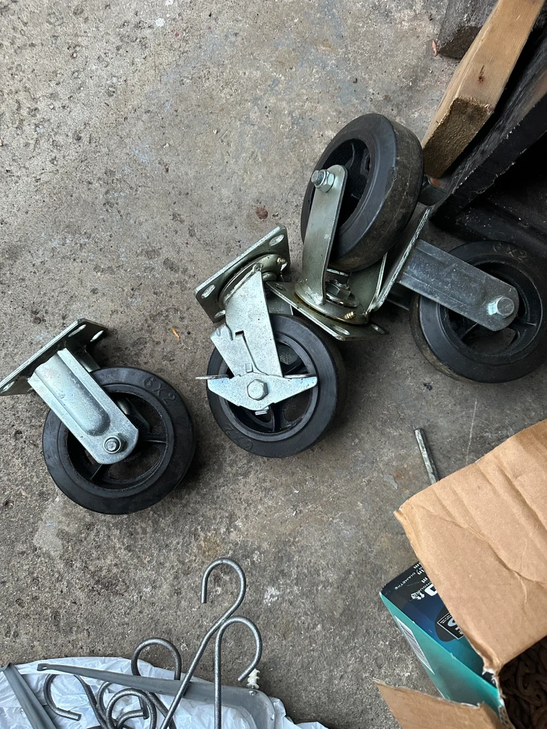 Set of 4 Heavy Duty 6x2 Casters