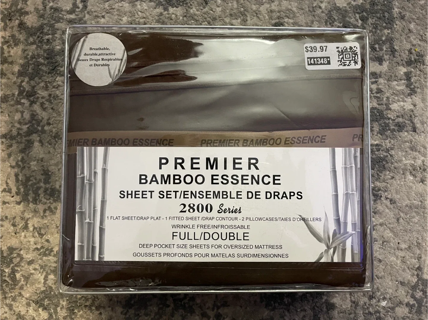 Premier Bamboo Essence Full/Double Sheet Set - NEW