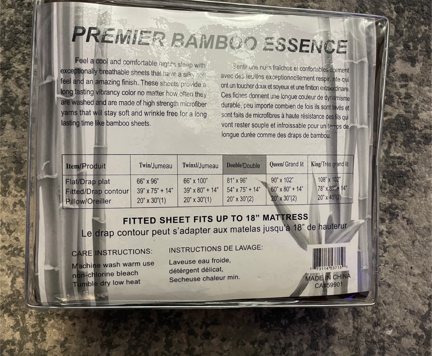 Premier Bamboo Essence Full/Double Sheet Set - NEW - photo 2