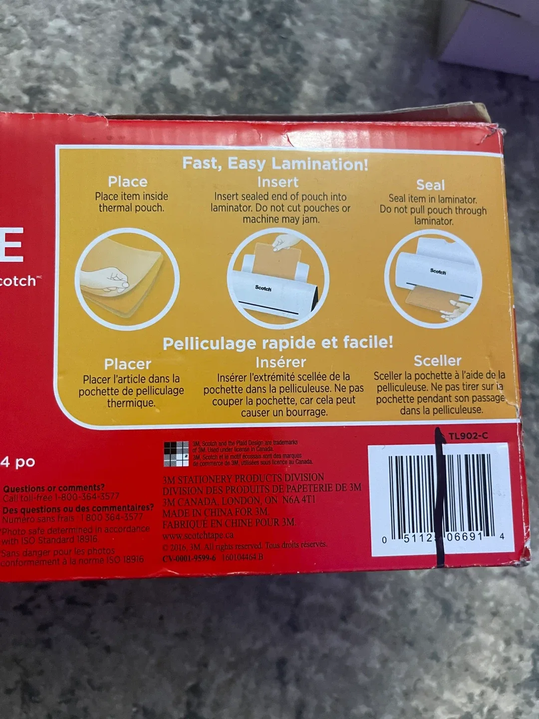 Scotch Thermal Laminator TL902-C with Starter Pouches image indicator(2)