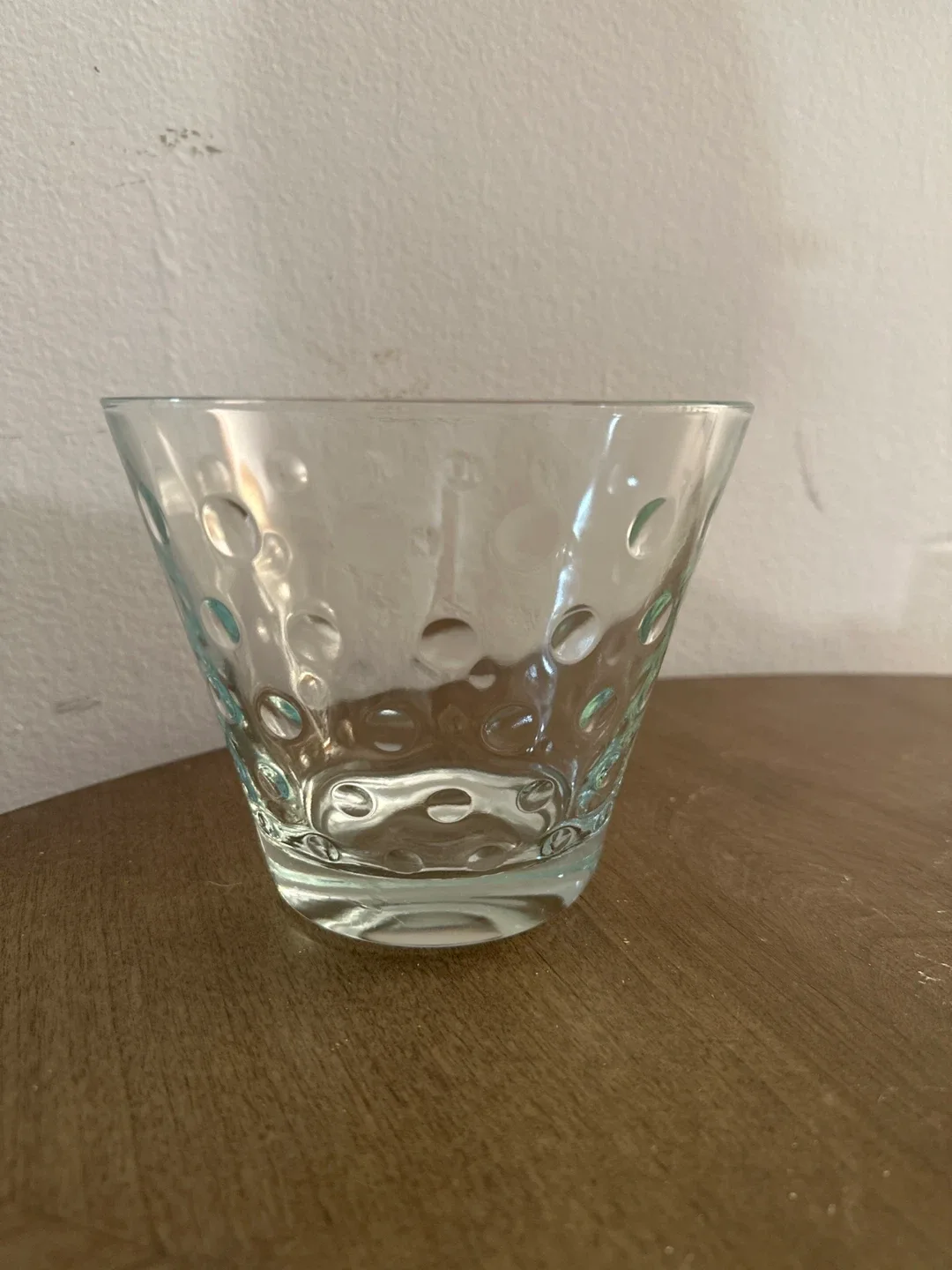 Textured Clear Glass Bowl