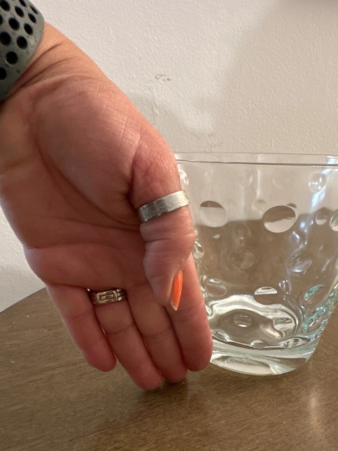 Textured Clear Glass Bowl - photo 3