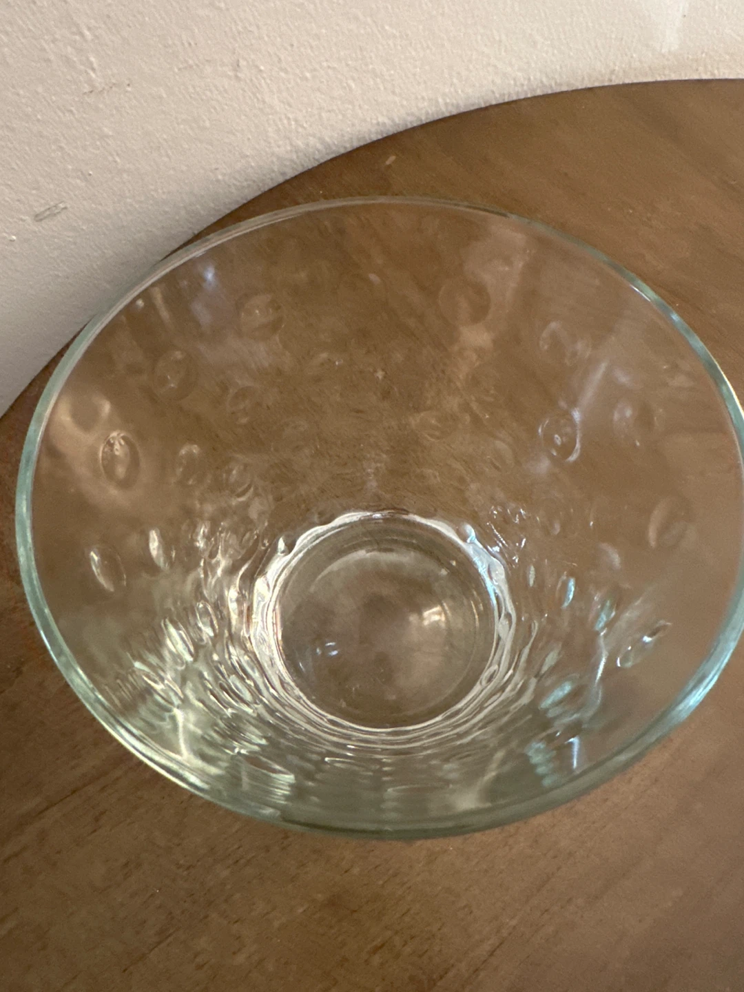 Textured Clear Glass Bowl - photo 2