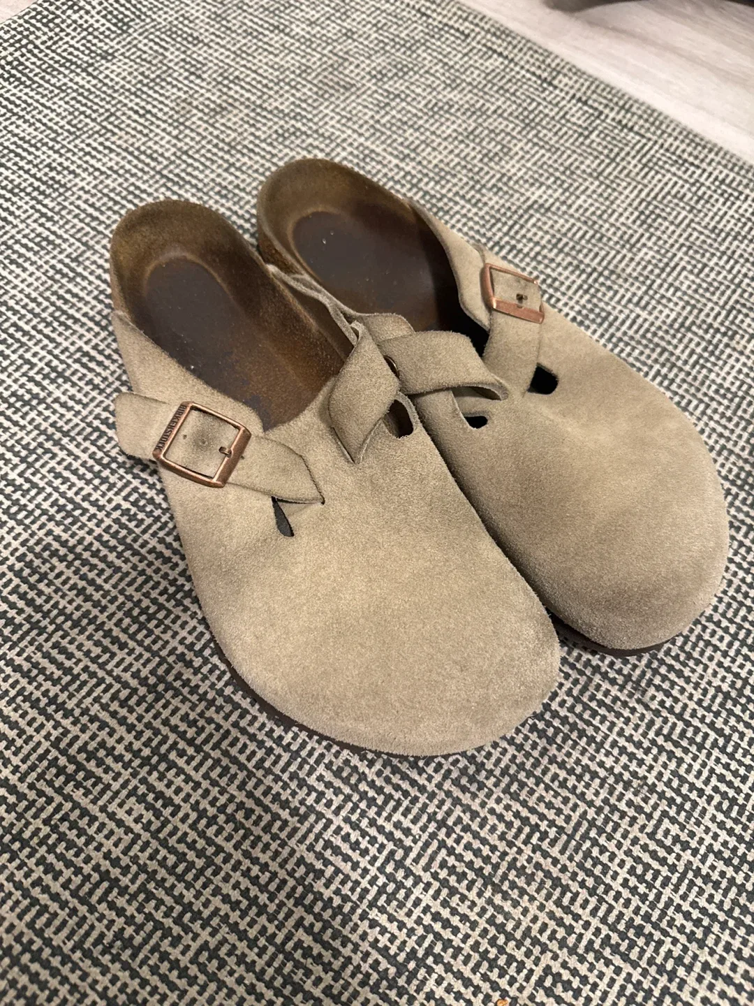 Birkenstock Boston Suede Clogs