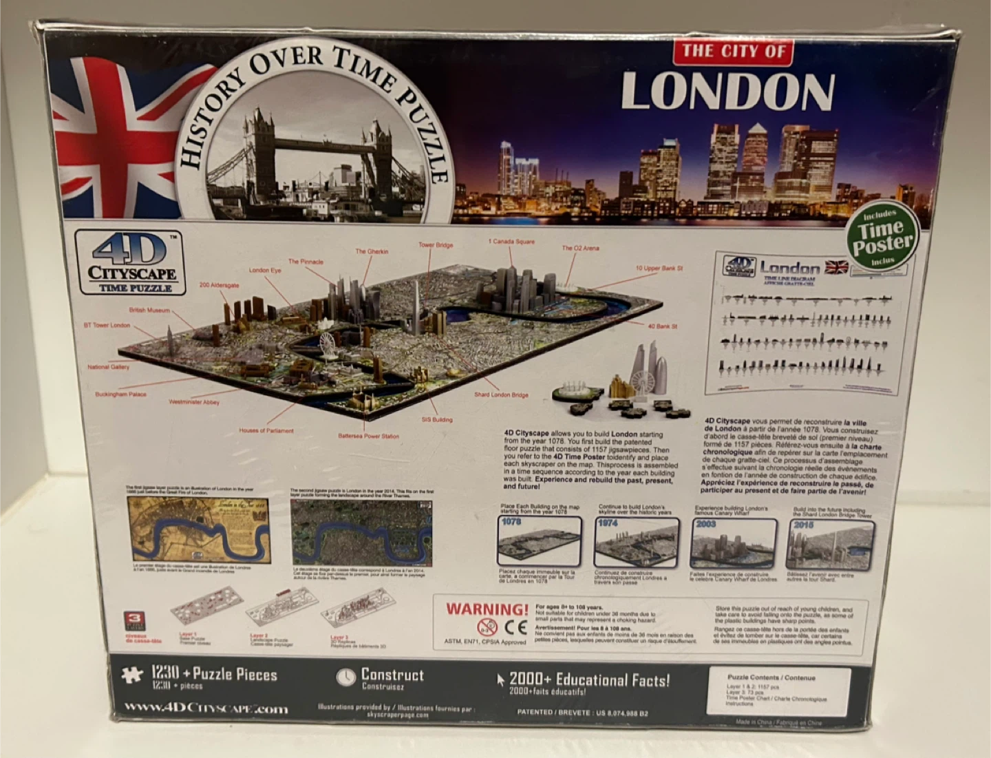 City of London 4D Cityscape Time Puzzle - New - photo 2