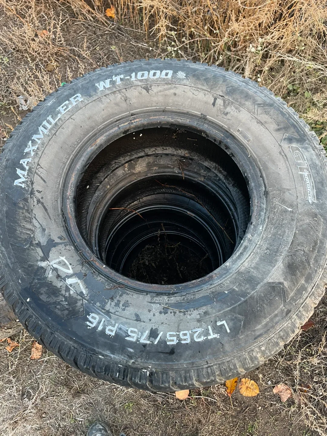 Full set Maxmiler WT-1000 LT265/75R16 Tires, Plus one spare image indicator(3)