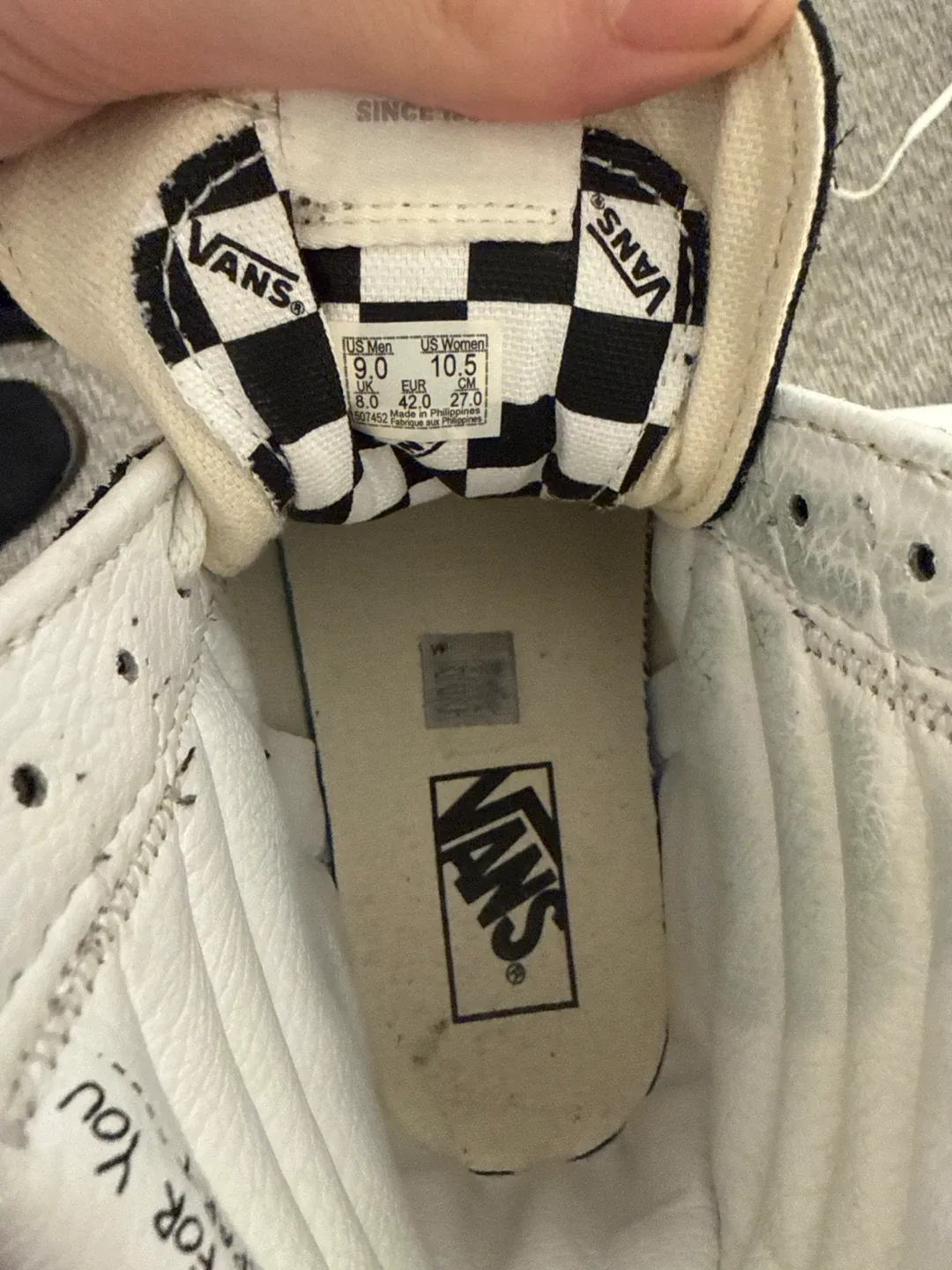 Vans SK8-Hi Deconstructed Black/White - US 9 Men's image indicator(2)