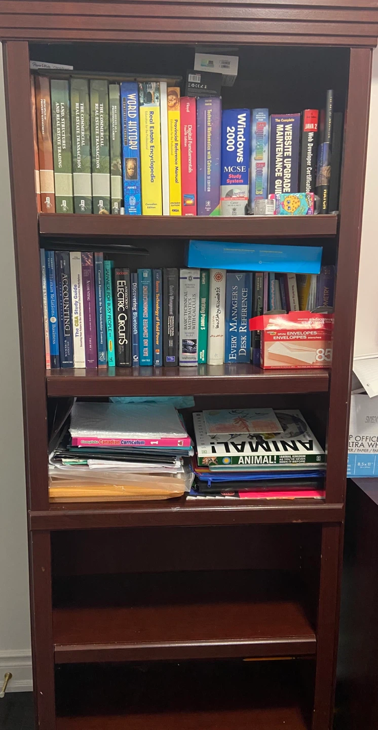 Office Desk, Chair, Canon Printer, Filing Cabinet & Bookshelf - photo 2