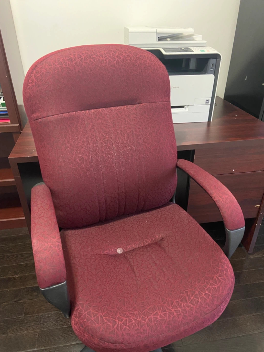 Office Desk, Chair, Canon Printer, Filing Cabinet & Bookshelf - photo 4