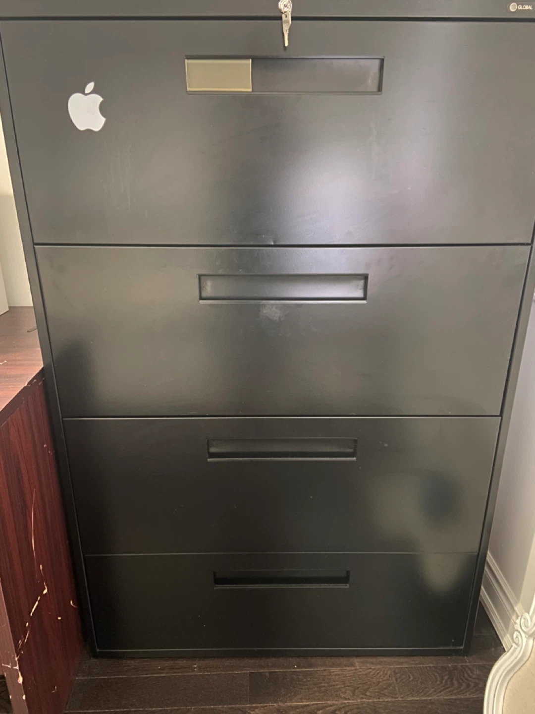 Office Desk, Chair, Canon Printer, Filing Cabinet & Bookshelf - photo 3