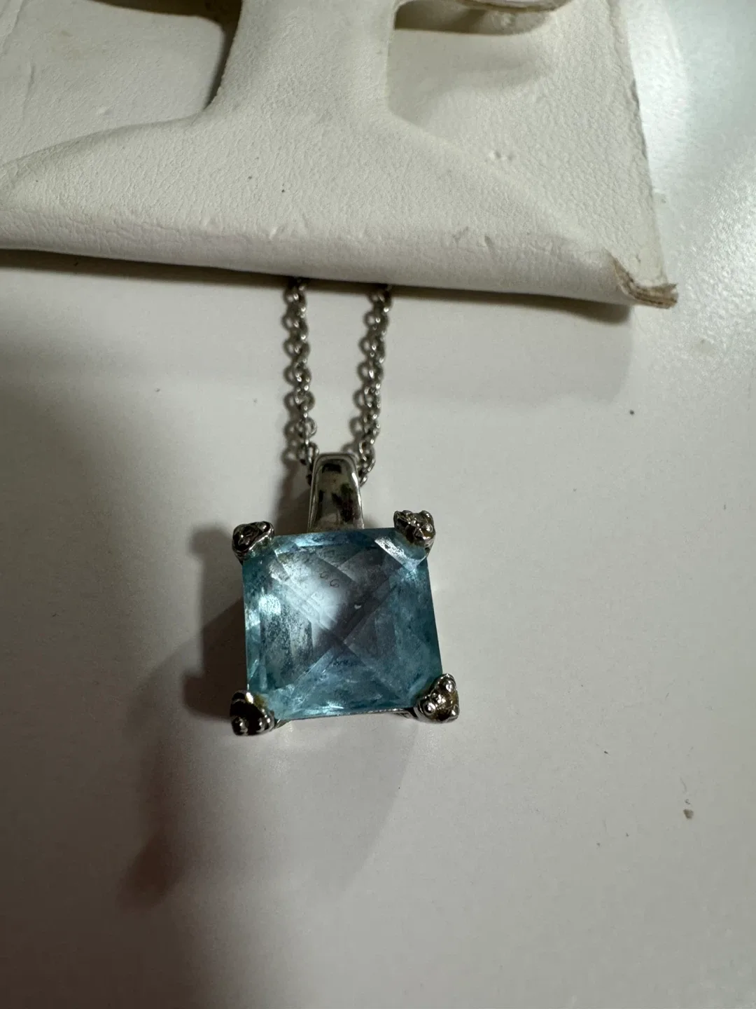 Blue Topaz Necklace & Earring Set image indicator(2)