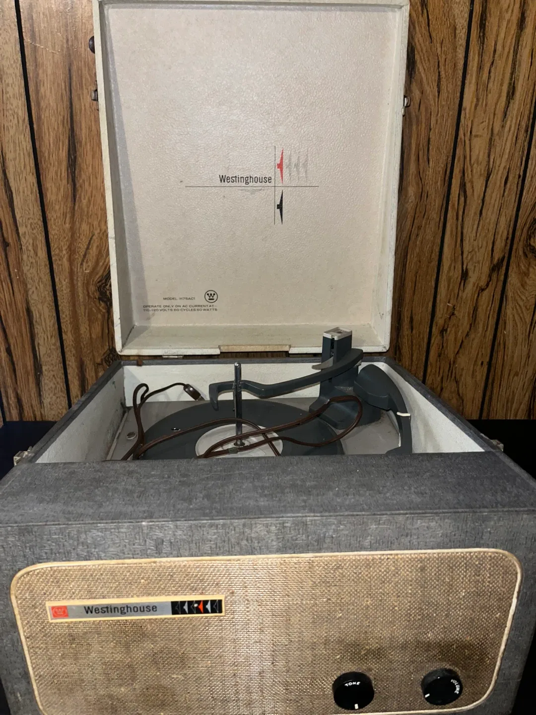 Portable Record Player With Handle And Speakers