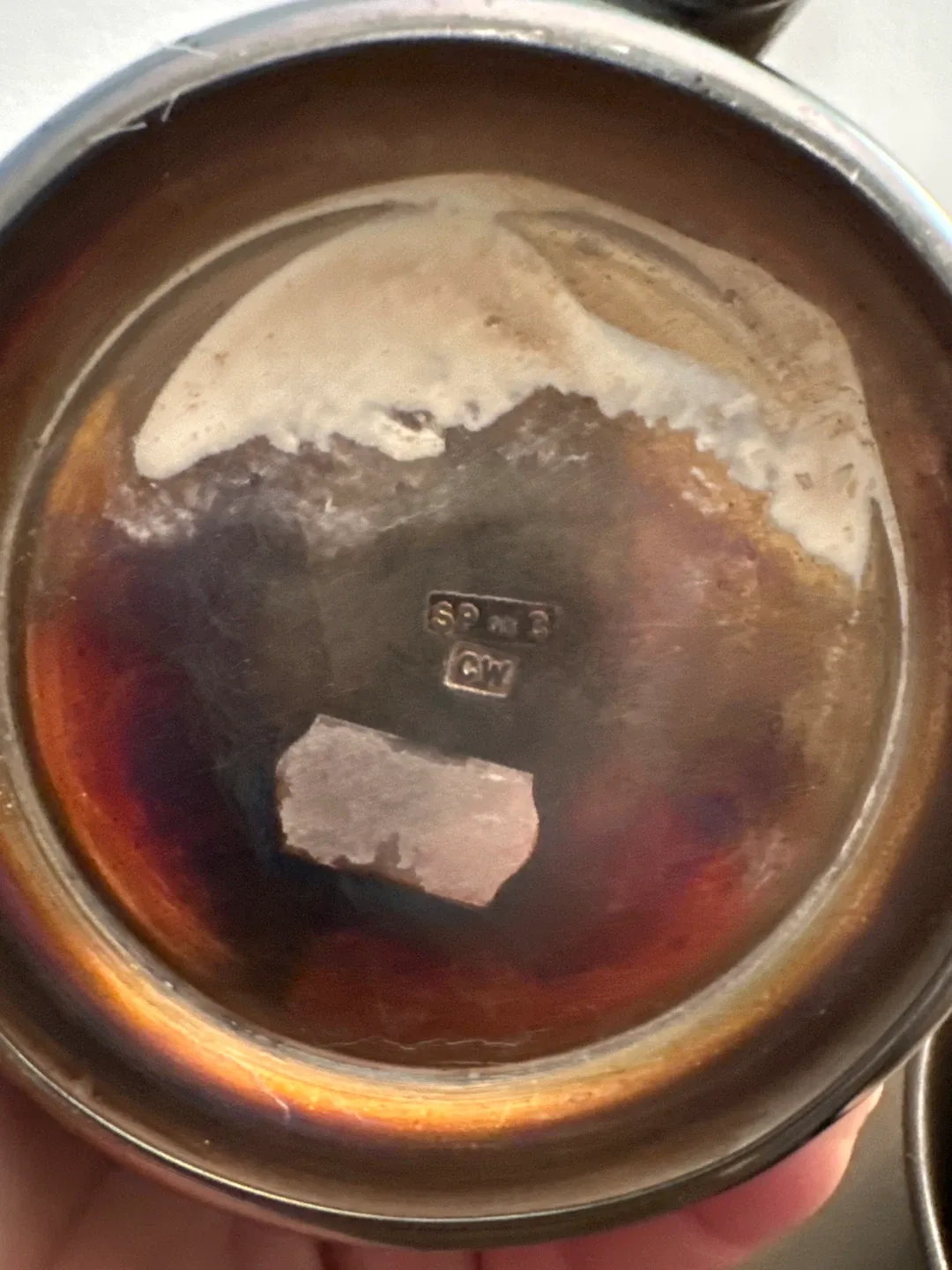 Vintage Silver Plated & Leather Mug image indicator(2)