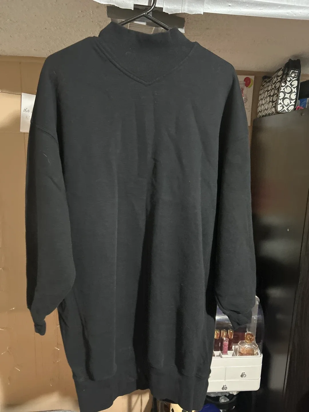 Black Long Sleeve Sweater Winter Dress Dynamite