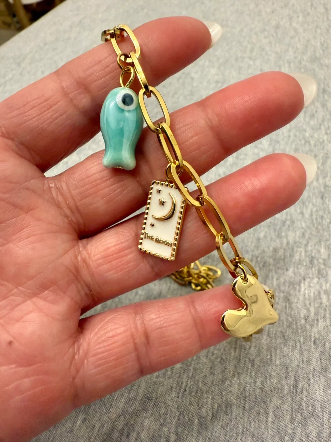 Gold Charm Necklace image indicator(3)