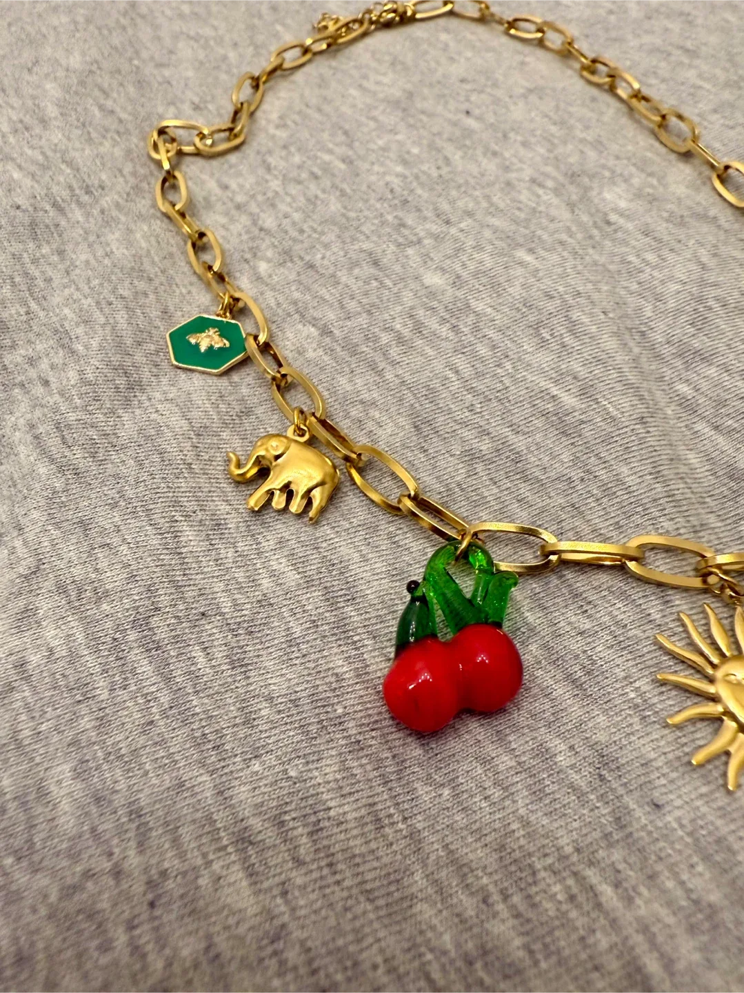 Gold Charm Necklace image indicator(5)