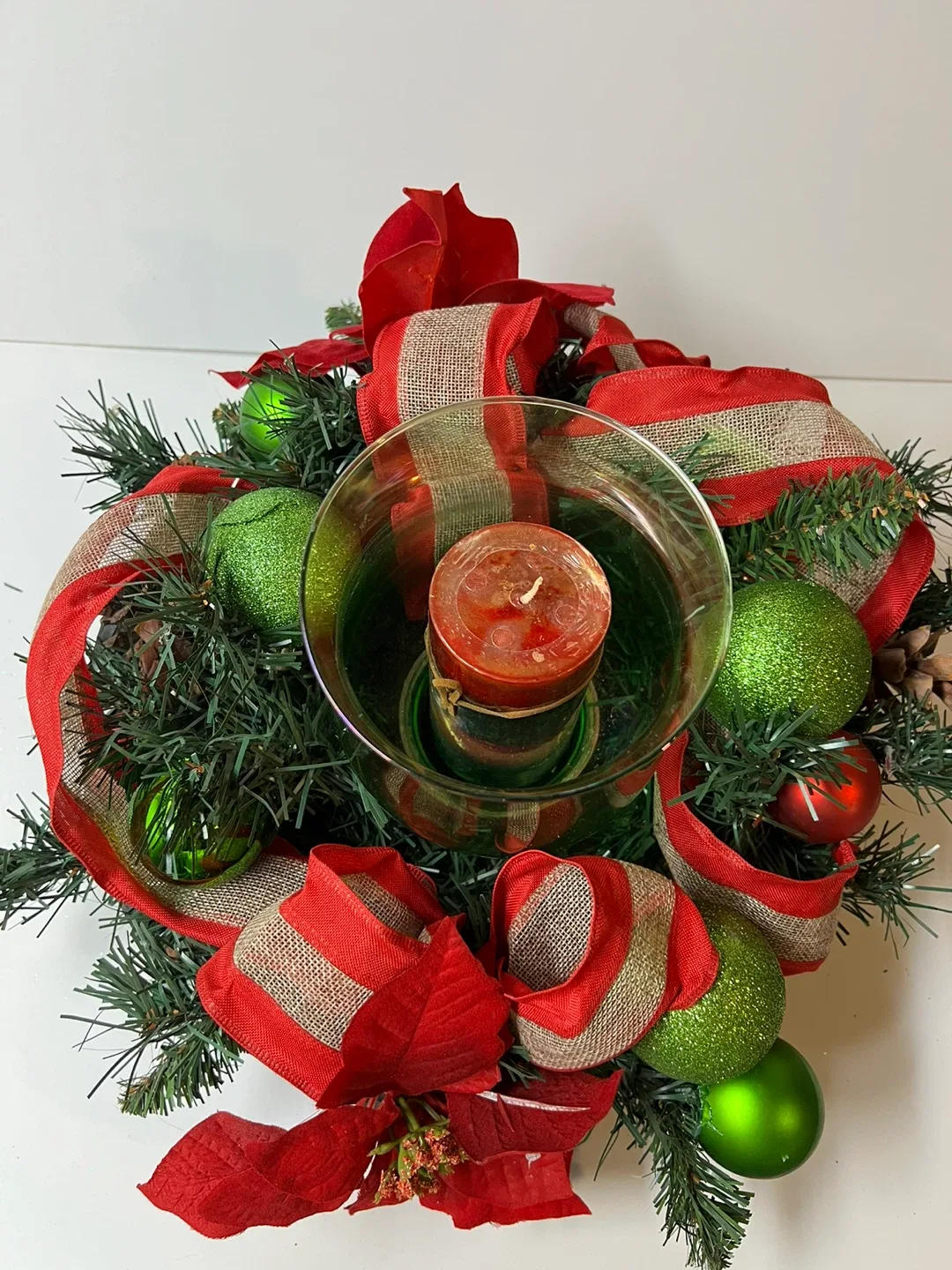 Christmas Centerpiece with Candle image indicator(2)