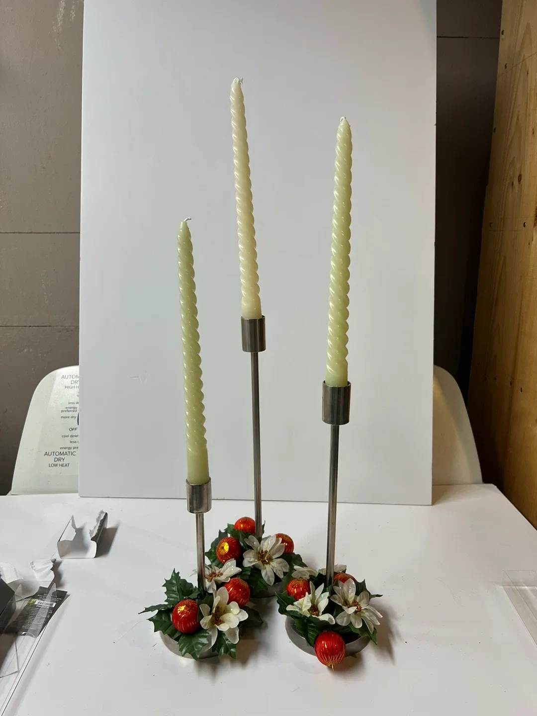 Candle Holder with 3 Candles