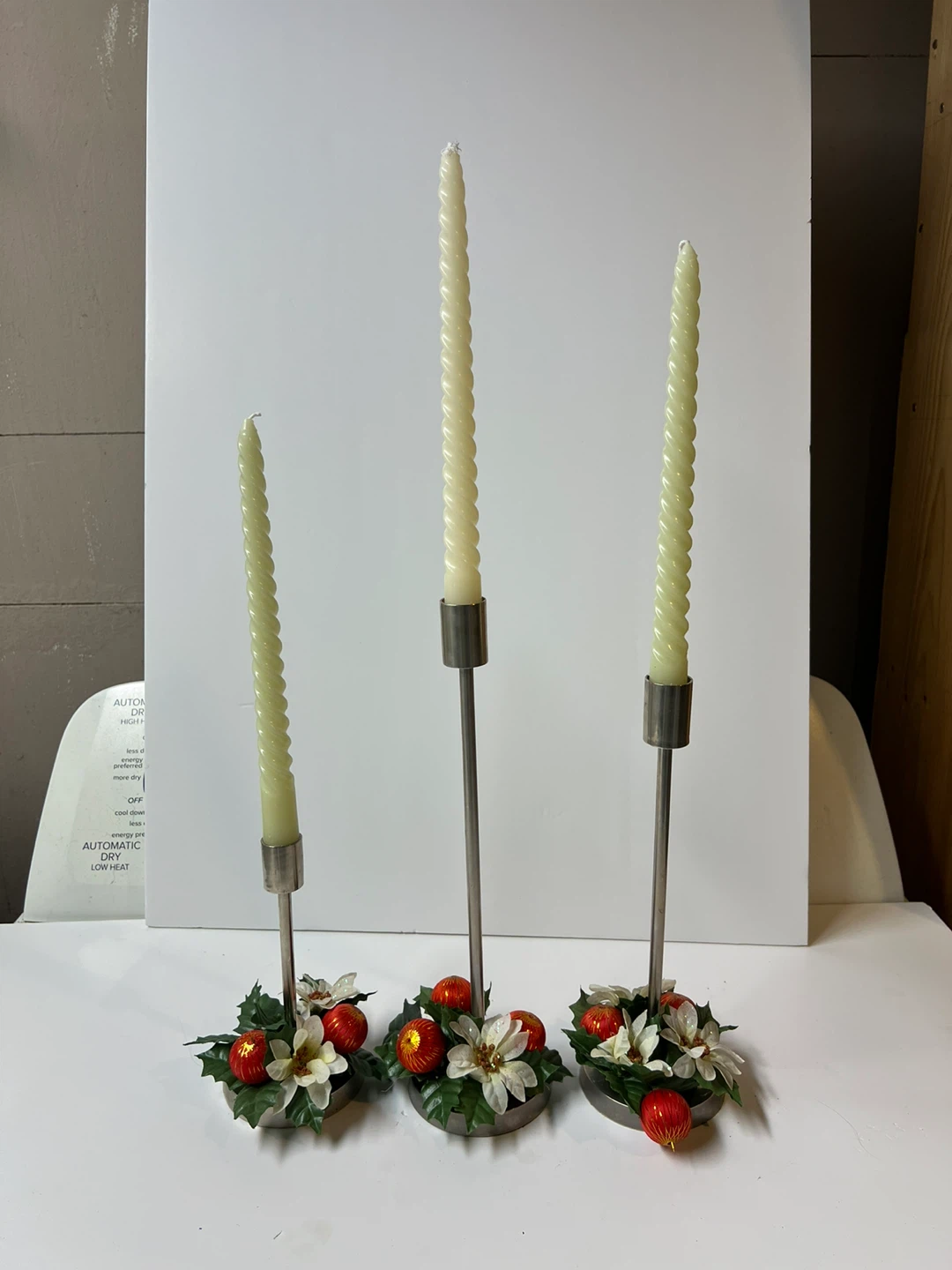 Candle Holder with 3 Candles - photo 2