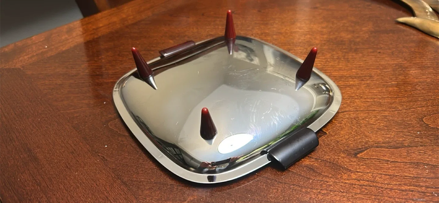 Vintage Stainless Steel Carving Tray & Serving Dish Set image indicator(5)