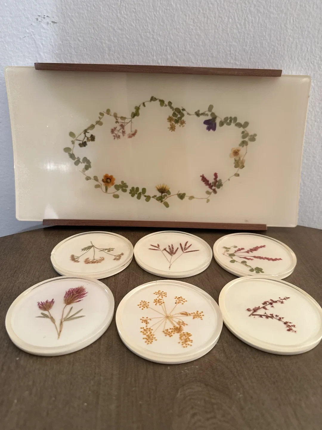 Handmade Botanical Resin Coasters (Set of 6) image indicator(9)