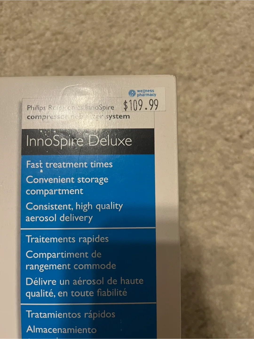 New Philips Respironics InnoSpire Deluxe Nebulizer image indicator(2)
