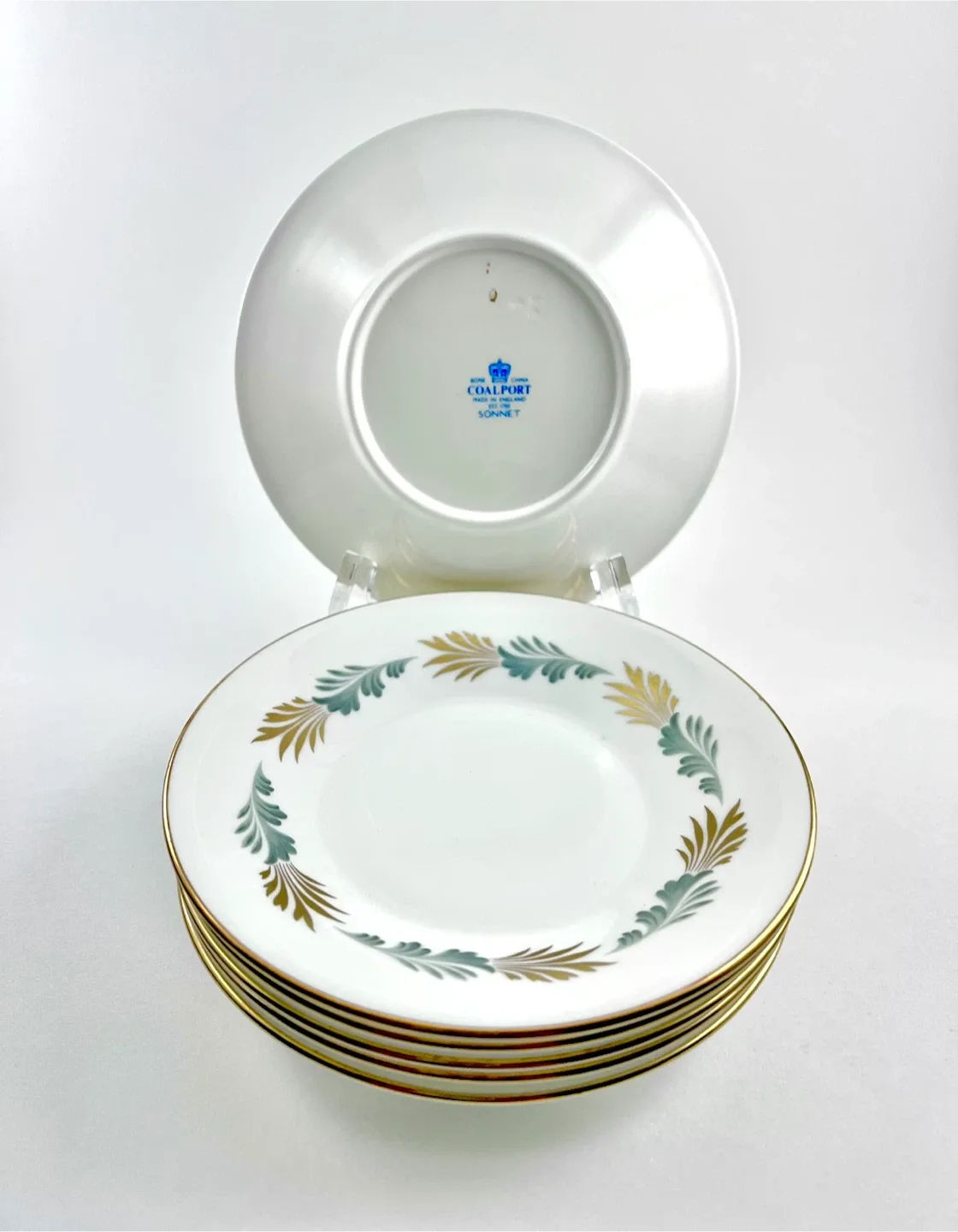 Set of 6 Coalport Sonnet small dessert plates image indicator(2)