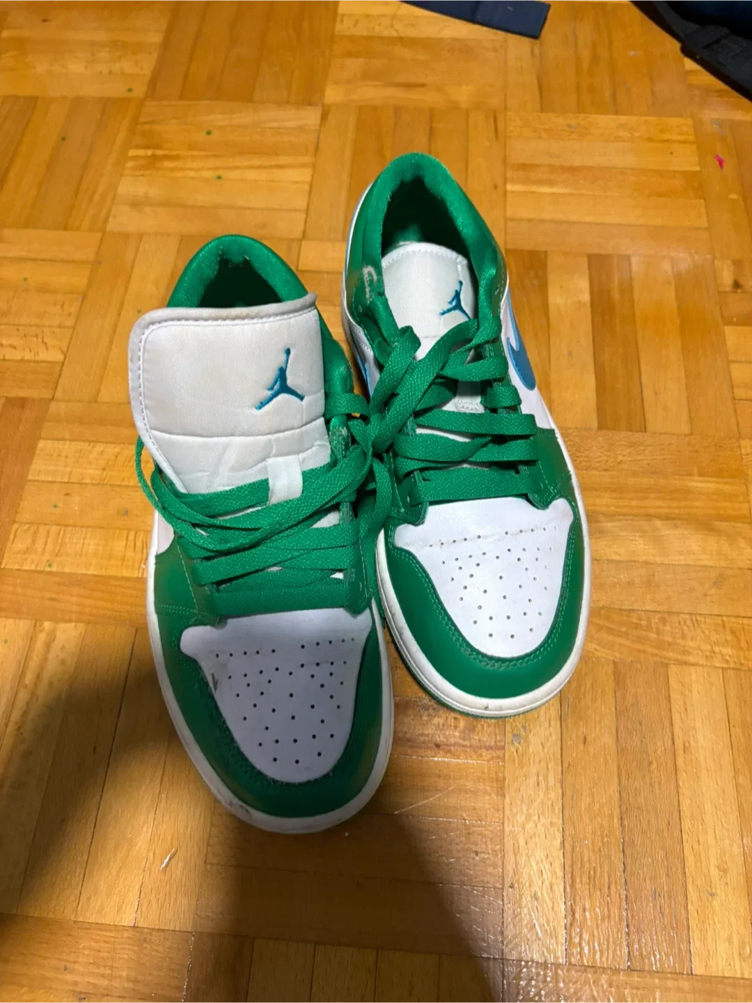Nike Air Jordan 1 Low Green/White Size 7.5 image indicator(6)