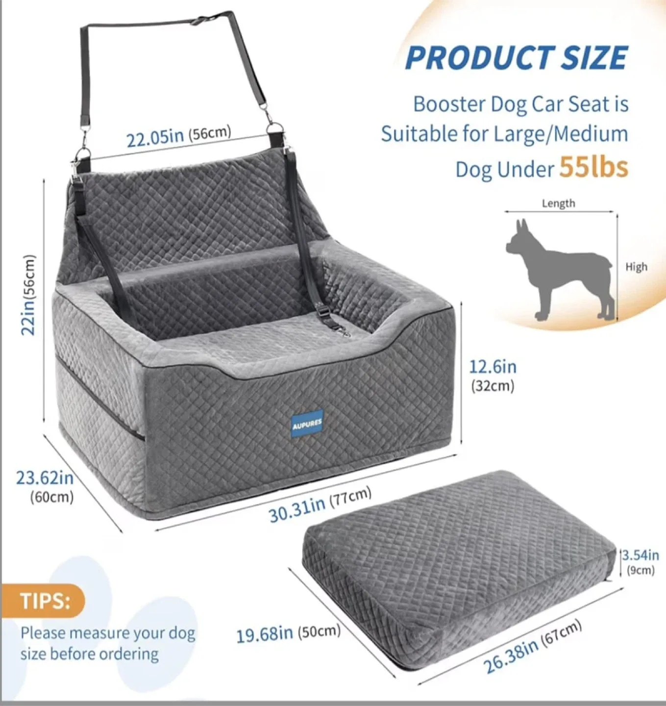 Aupures Dog Car Seat - New! image indicator(2)