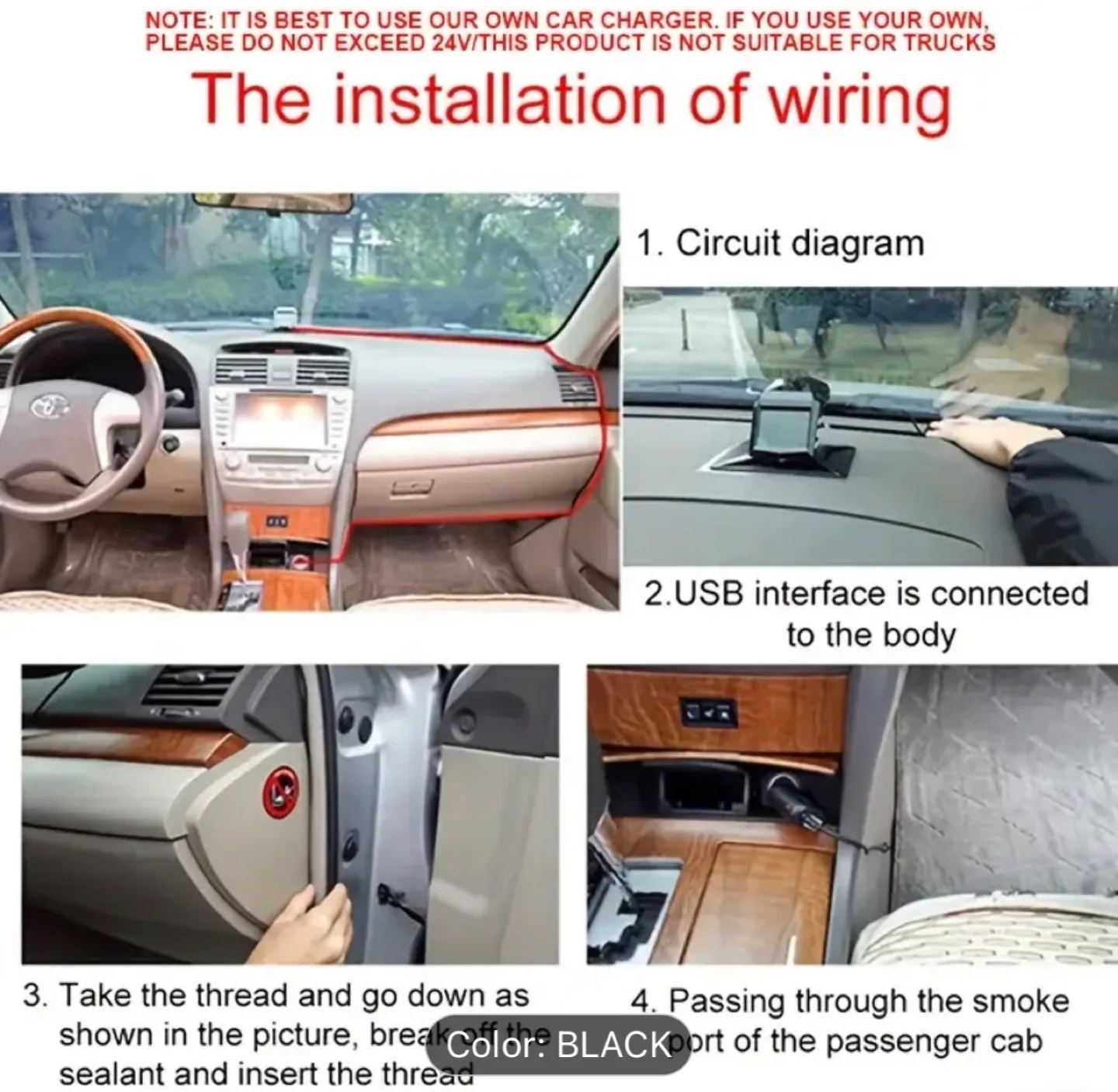 Brand New-Black 1080P Car Dash Cam - New! image indicator(10)