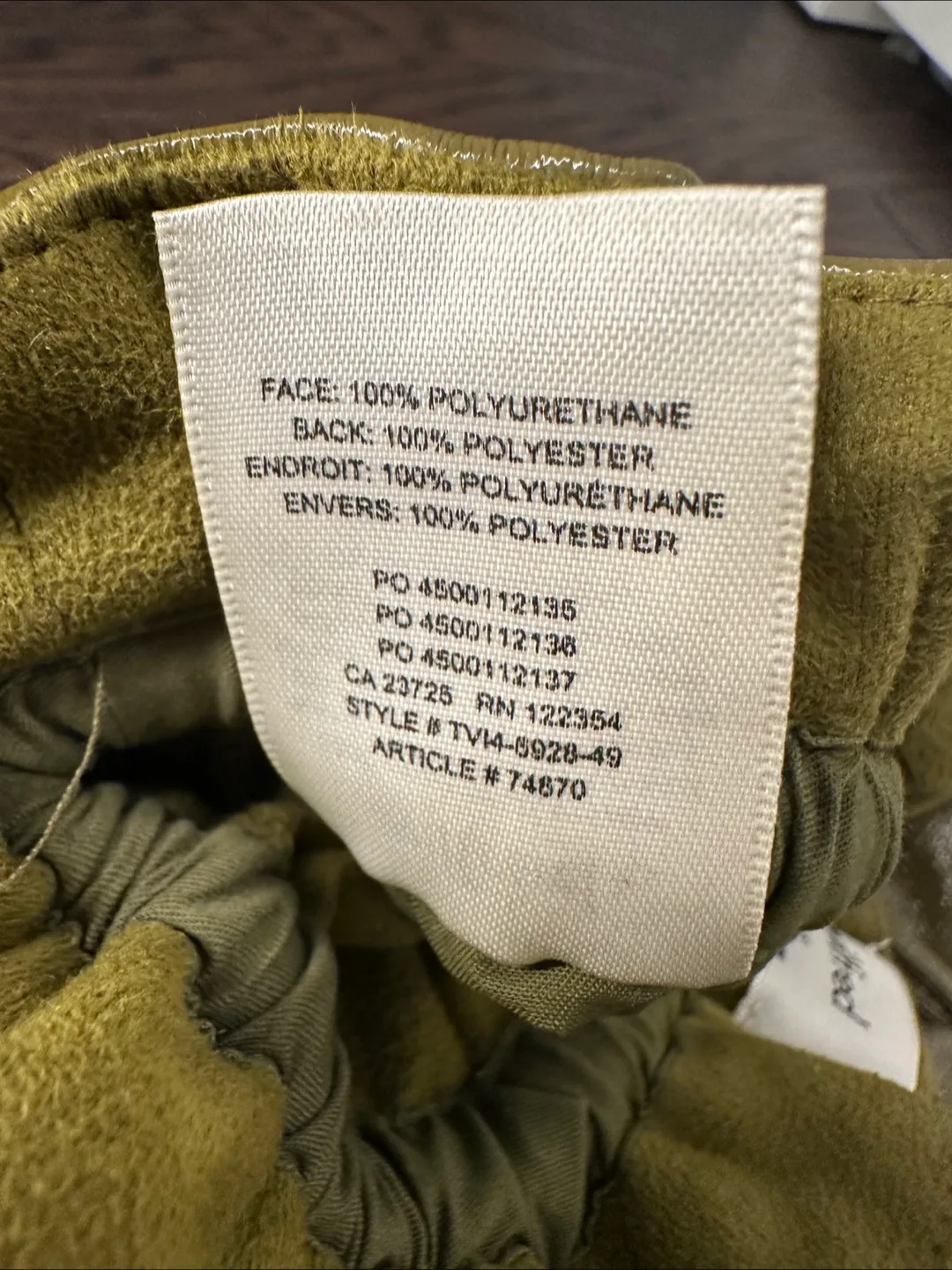 Wilfred Olive Green Faux Leather Pants - Size XS image indicator(5)